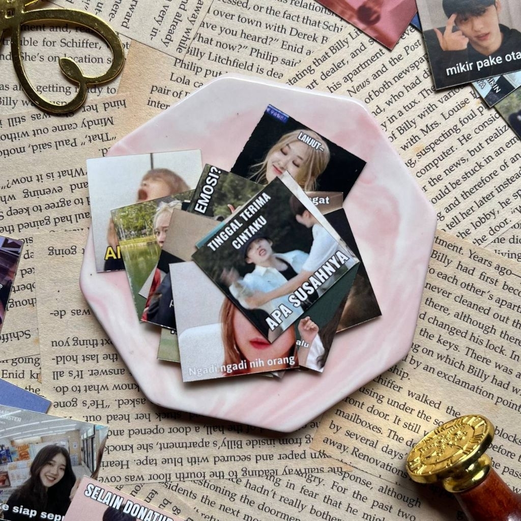 (MIN ORDER 8K) 50 ชิ้น/แพ็ค KPOP MEME STICKER / สติ๊กเกอร์ kpop / สติ๊กเกอร์ kpop / สติ๊กเกอร์ kpop 