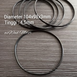 Oring Seal เส้นผ่านศูนย์กลาง 104x98x3x4.5mm Universal / ซีลยาง / ยาง Oring / Seal Oring / ปะเก็นยาง 