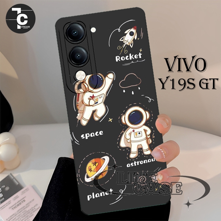 [GCR138]ซิลิโคน hp VIVO Y19S GT Y04 4G 2025 / VIVO Y29S 2025 วอลเปเปอร์นักบินอวกาศน่ารัก ลายอินเทรนด