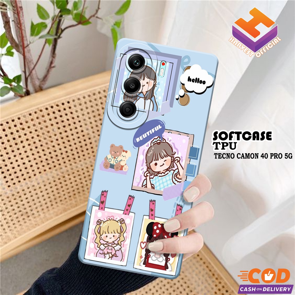 เคส Tecno Camon 40 Pro 5G ล่าสุด - เคส Tecno Camon 40 Pro 5G Softcase - Pro Camera Softcase Case - T