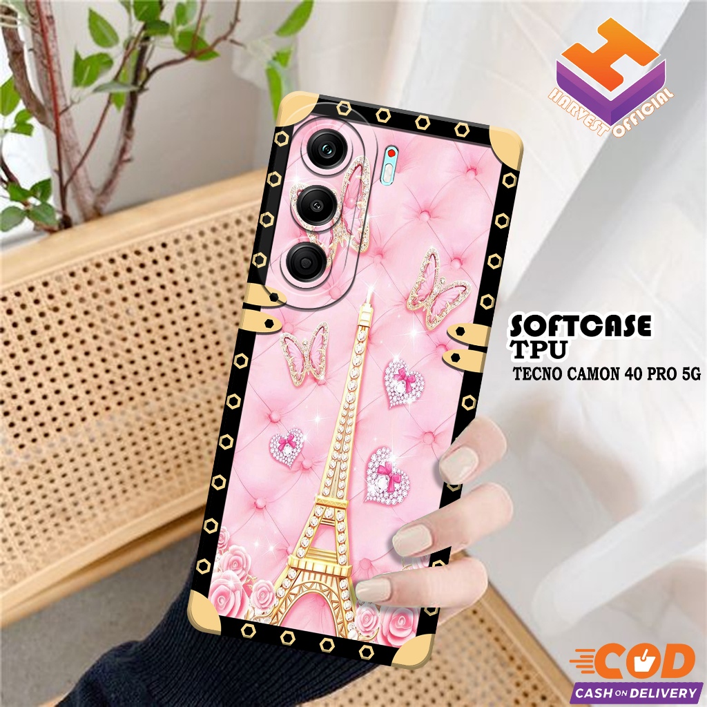 เคส Tecno Camon 40 Pro 5G ล่าสุด - เคส Tecno Camon 40 Pro 5G Softcase - Pro Camera Softcase Case - T