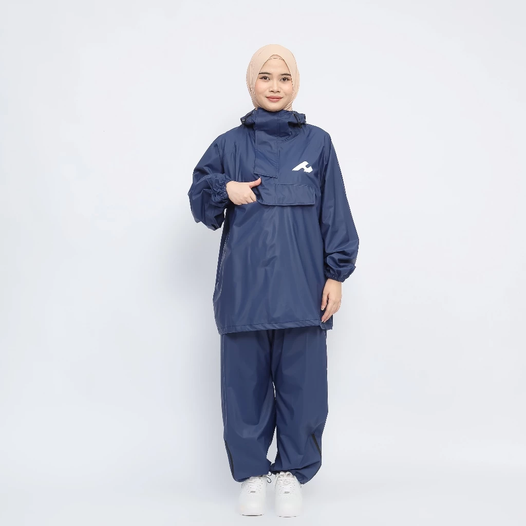 Hijasku เสื้อกันฝนชุดจิงโจ้หนา PVC ผู้ชายผู้หญิงชุดจัมโบ้ thumbnail 5