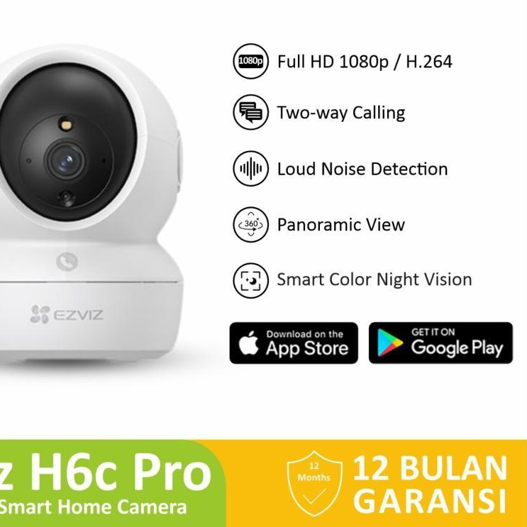 EZVIZ INDOOR WIFI PRO H 6C 3 MP 1 ชิ้น H6C PRO 3MP