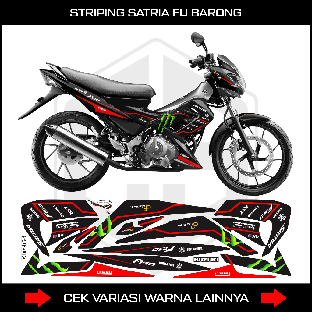สติ๊กเกอร์ STRIPING SATRIA FU 150 BARONG / DECAL VARIATION SUZUKI SATRIA BARONG 150 OLD