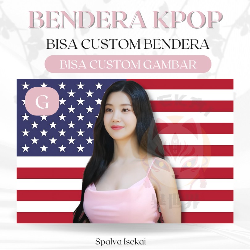 AMERICAN FLAG KPOP EUNBI IZONE Iz*One / โปสเตอร์ KPOP / Kwon Eunbi / KPOP Tapestry / Tapestry Kpop