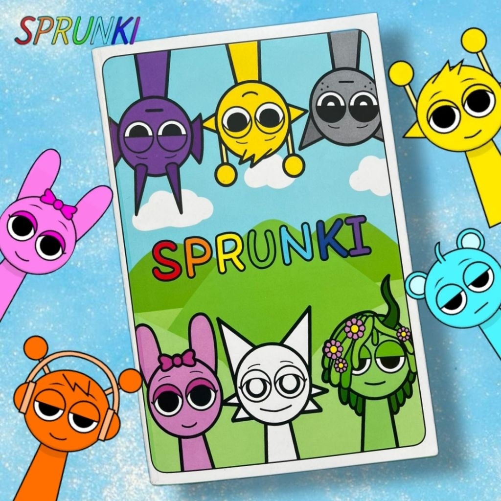 SPRUNKI PAPERDOLL BOOKS ของเล่นเพื่อการศึกษาของ CHILDREN BOOKS CHILDRENS BOOKS