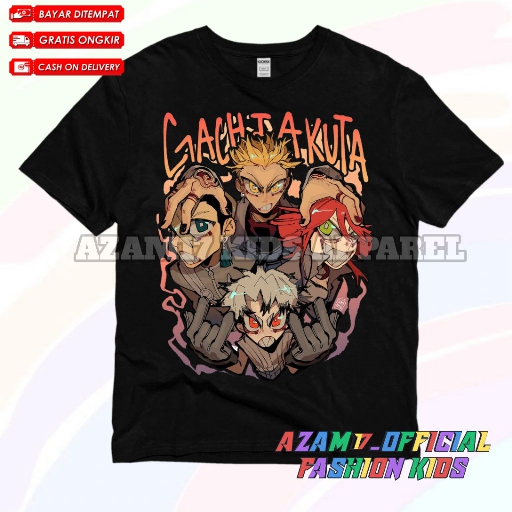 เสื้อยืดเด็ก Gachiakuta อะนิเมะเสื้อผ้าเด็กทั้งหมด Rudo Riyo Enjin ตัวอักษรฟรีชื่อ / Gachiakuta อะนิ