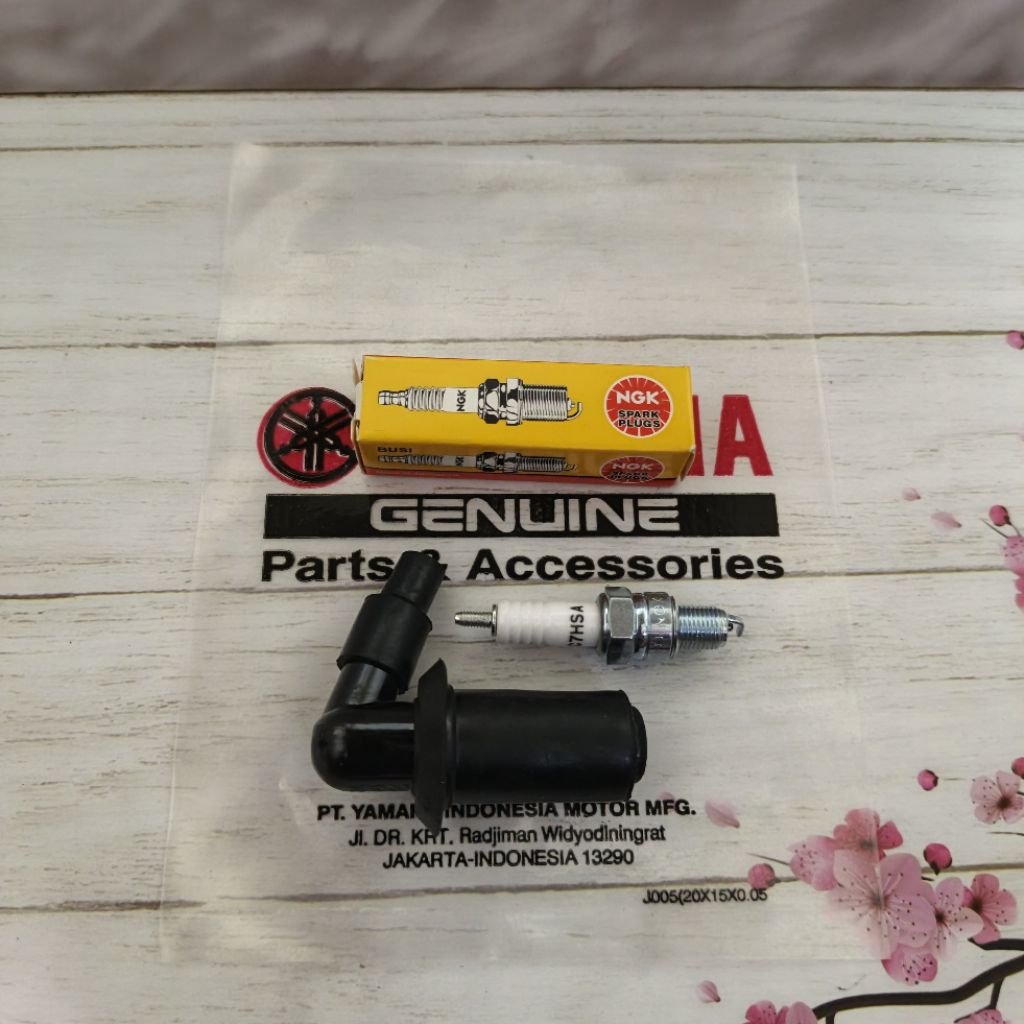 C7HSA NGK SPARK PLUG AND 54P SPARK PLUG CAP สําหรับ MIO J, MIO M3, MIO FINO FI, SOUL GT, X-RIDE, MIO