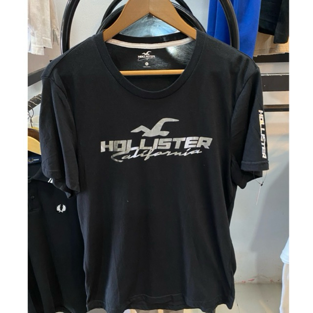 เสื้อยืดผู้ชาย Hollister Black Logo Tee