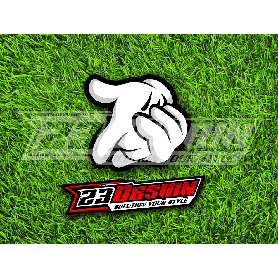 HANDGRIP STICKER HAND SHOO STICKER สติ๊กเกอร์มือ