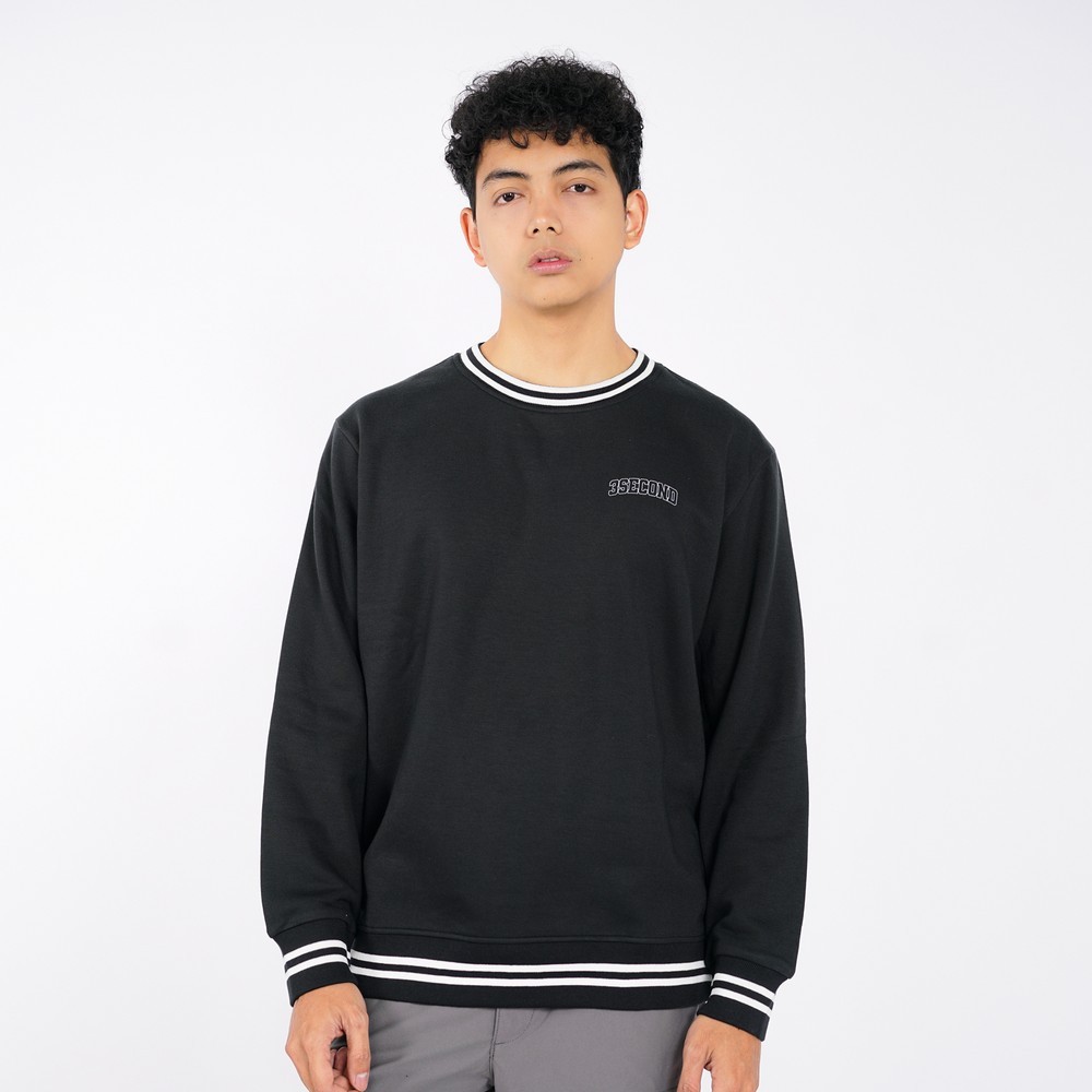 เสื้อสเวตเตอร์คอกลมผู้ชาย 3 วินาที Regular Fit Fleece Tallin HP-C Jacket100625