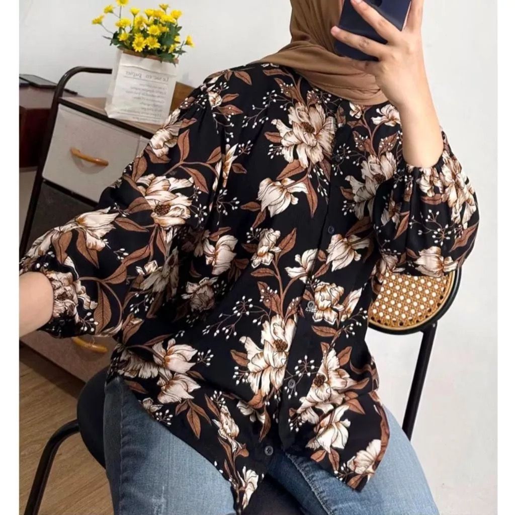 KAMEJA RAYON MOTIF SHIRT - VIRAL RAYON SHIRT - BESTSELLER RAYON SHIRT - เสื้อ HITS RAYON นําเข้า - เ