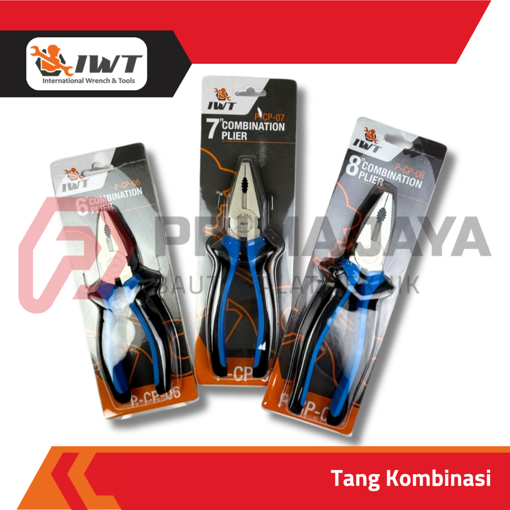 COMBINATION PLIERS / COMBINATION PLIERS / LINESMAN PLIERS 6" 7" 8" IWT