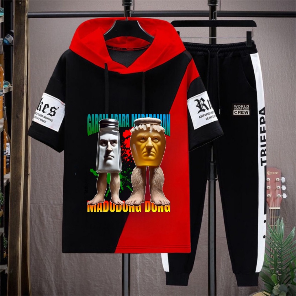 CHILDRENS Suit Short Hoodie Long Pants Motif Anomalie Garam Mara Ram Madu Dung Daung Asgard777