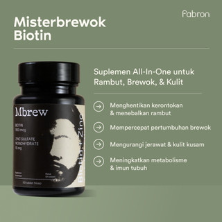 Biotin Misterbrewok - Booster Brewok & Rambut Terbaik Bersertifikasi BPOM
