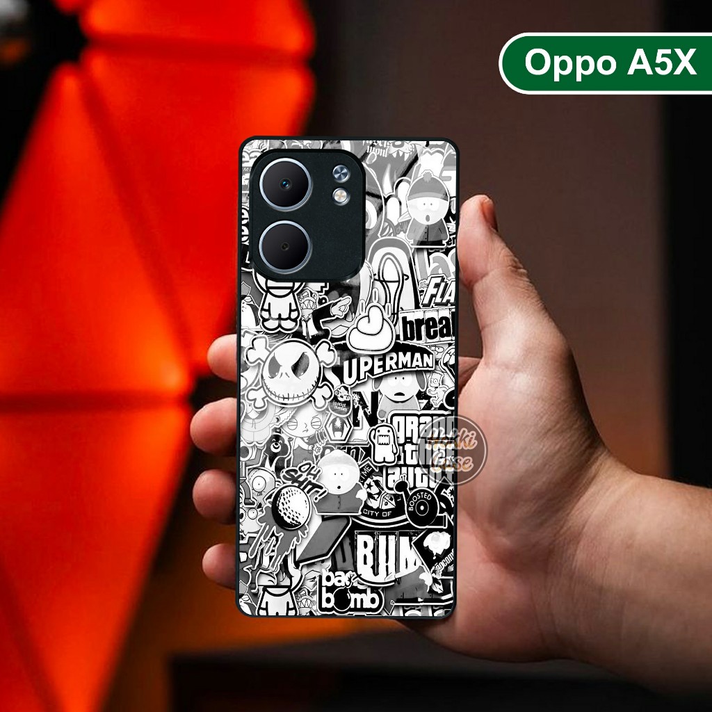 เคสOppo A5X HP - Oppo A5X Softcase Glass - เคสโทรศัพท์มือถือสําหรับOppo A5X - ซิลิโคนสําหรับOppo A5X