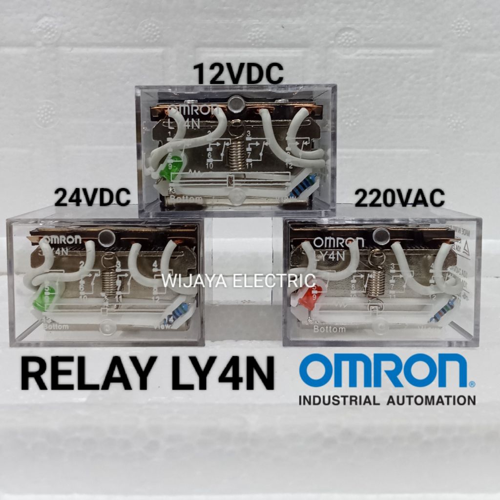 รีเลย์ omron ly4n/ly4 12vdc 10a 14pin เดิม