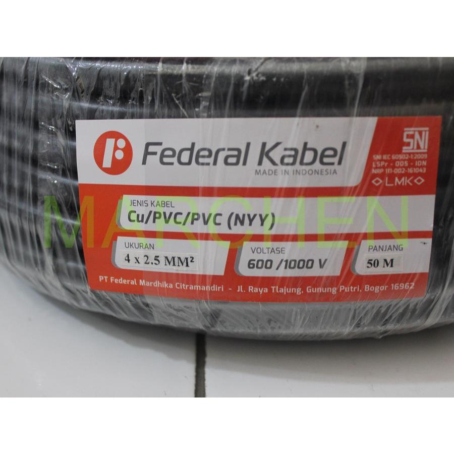 NYY CABLE 4X2.5 สายเดี่ยวไม่สะดุด 4X2.5 FEDERAL