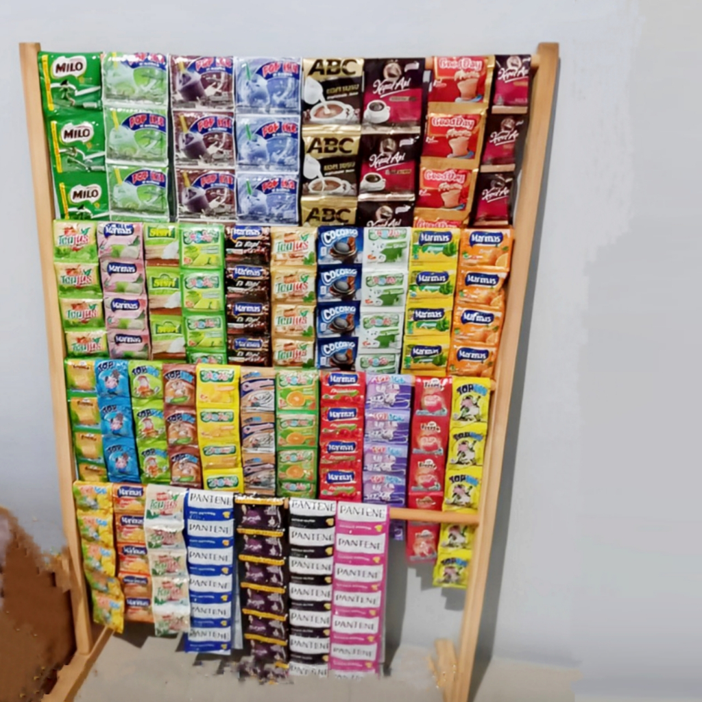 GANTUNGAN Snack Rack Shop Rack Paper Rack Hijab Hanger Rack