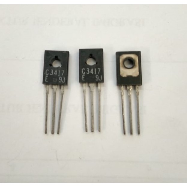 ทรานซิสเตอร์ C3417 Silicon NPN 0.1A 300V 5W CRT Display Video Output Application