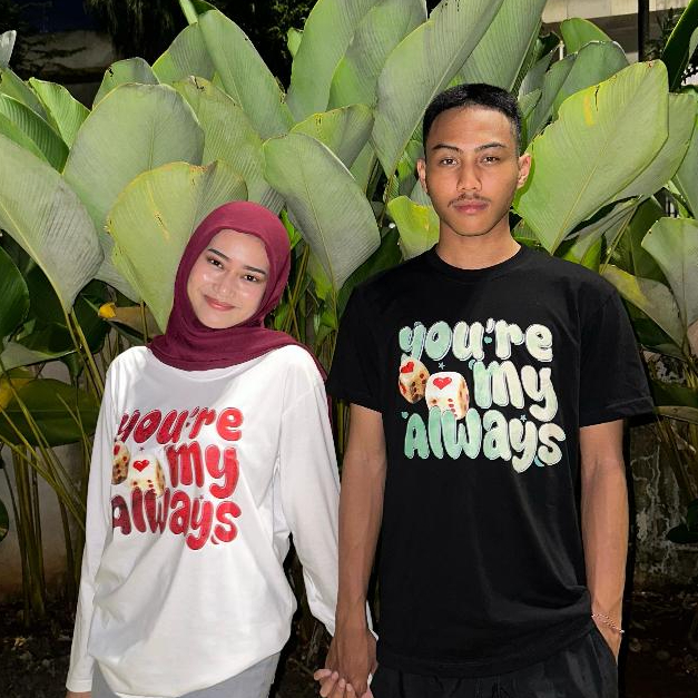 YOU ARE ALWAYS COUPLE CLOTHES สีดํา