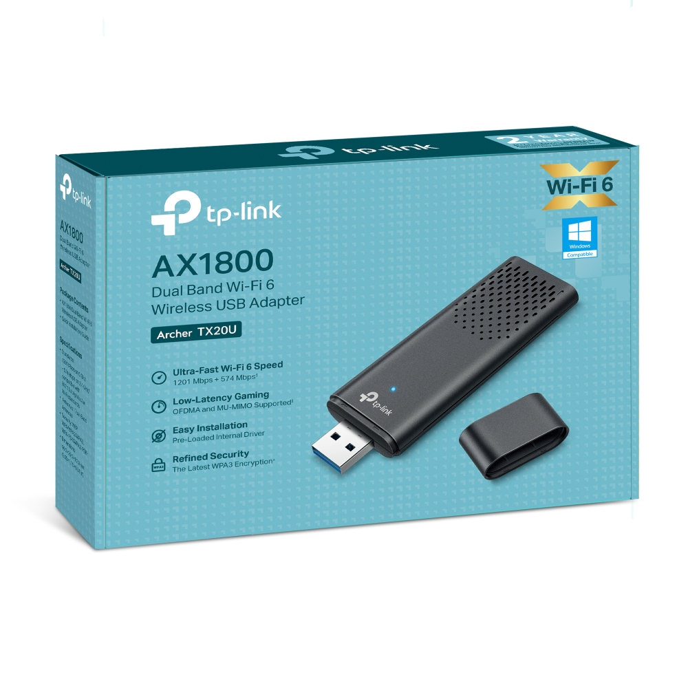 อะแดปเตอร์ USB ไร้สาย TP-Link Archer TX20U AX1800 Wifi 6