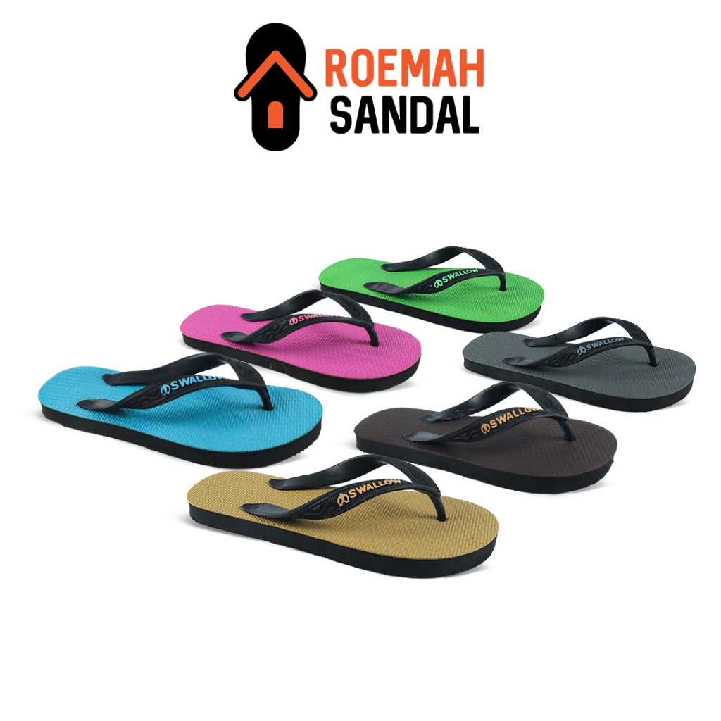 Swallow Modern Flip Flops 109 D - รองเท้าแตะยางกันลื่นสําหรับผู้ชายและผู้หญิง
