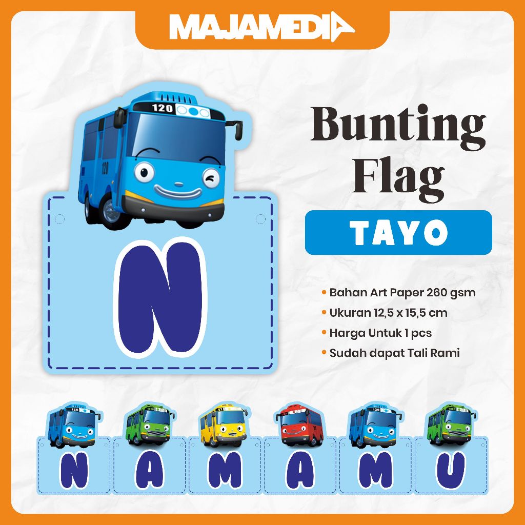 CUSTOM TAYO FLAG BUNTING