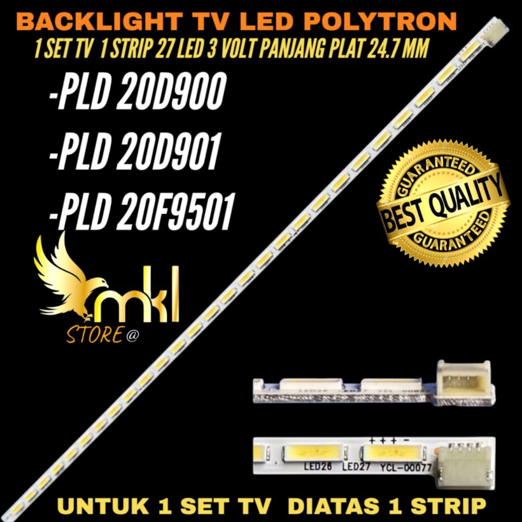 POLYTRON 20 INCH LED TV BACKLIGHT PLD-20D900- PLD-20D901- PLD-20D9501 20 INCH LED TV BACKLIGHT