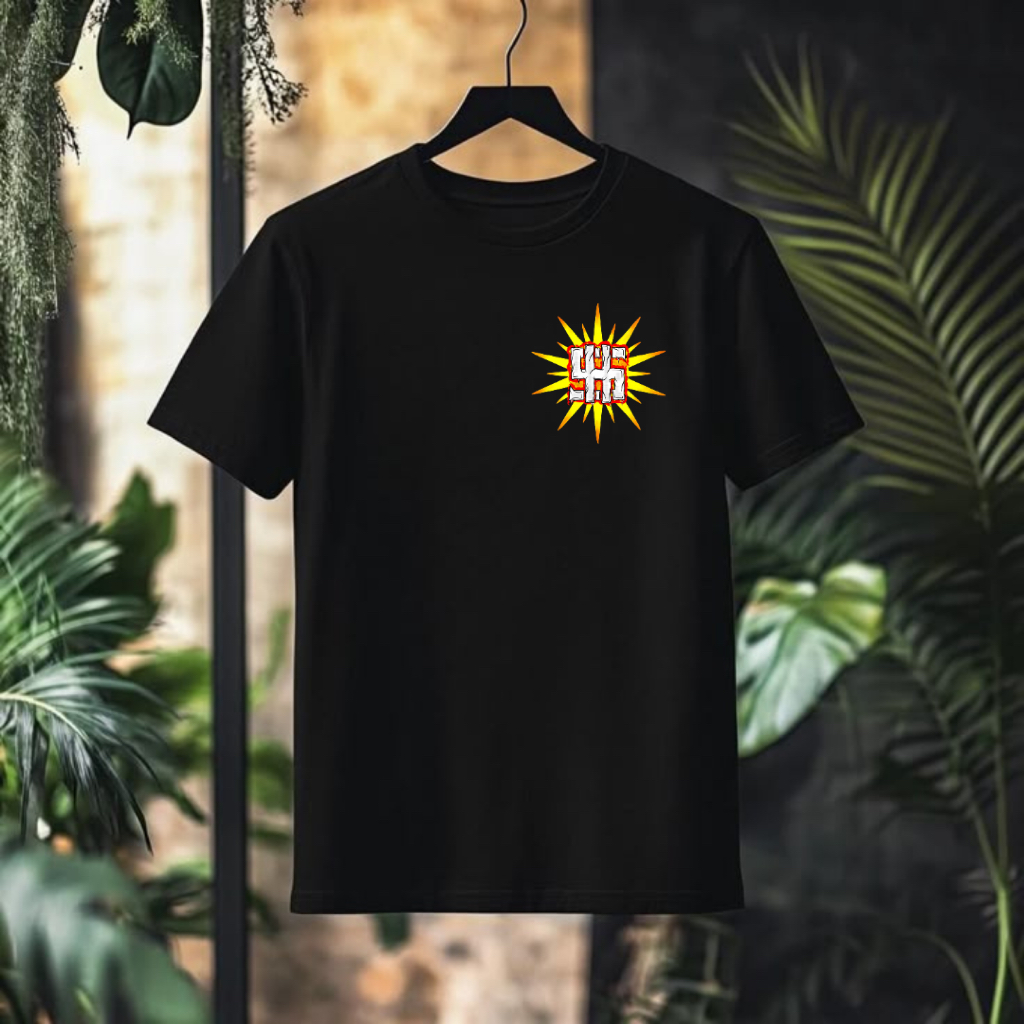 MERAH STK Shining Dollar Logo เสื้อยืดสีดําสีขาวสีแดง – Unisex Cool Streetwear