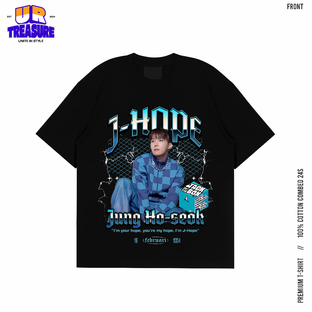 เสื้อยืด BTS J-HOPE / เสื้อยืด Jhope ผ้าฝ้ายหวี 24s แบบหนา by urtreasure