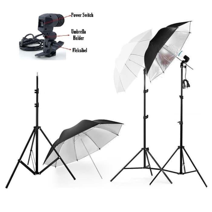 Youtube studio package tiktok Lamp Holder E27 Light Stand ร่ม - ไม่มีร้านซิก้า