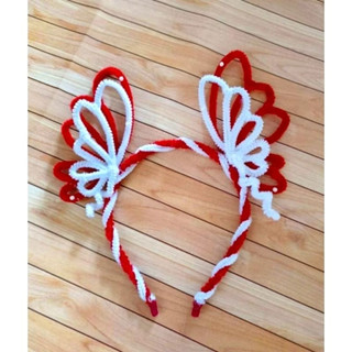 [READY] BANDO AGUSTUSAN MERAH PUTIH KUPU KUPU || BANDO KAWAT BULU MERAH PUTIH || BANDO MERAH PUTIH