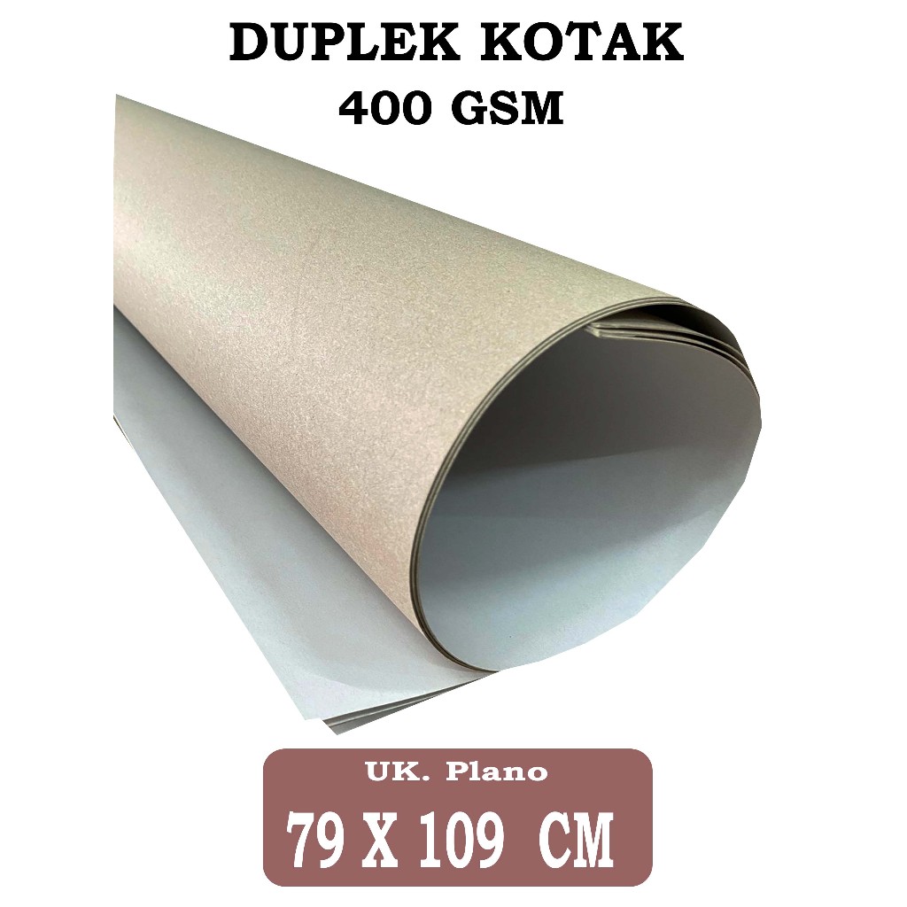 DUPLEX / DUPLEX SQUARE 400 GSM PLANO SIZE (79 X 109 CM), 1 แพ็ค