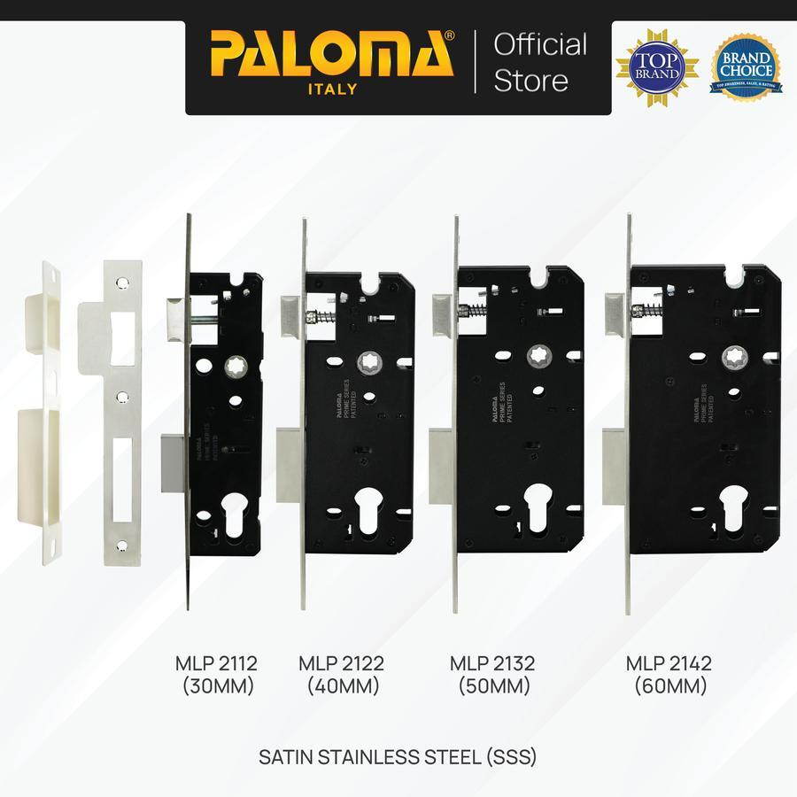 PALOMA Mortise ล็อค Lockcase Body ล็อคประตู Swing ล็อคสแตนเลส Crank Swing ล็อค SUS 304 SUS304 สีดําส