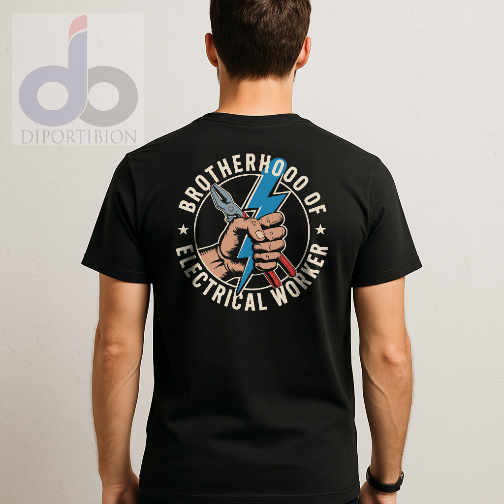 เสื้อยืดคนงานไฟฟ้า Brotherhood | เสื้อยืดแขนสั้นสําหรับคนงานไฟฟ้า