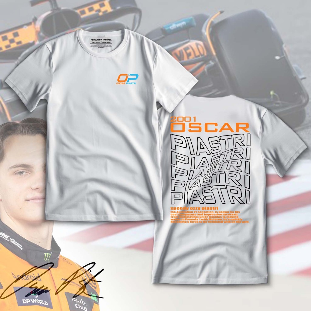 FORMULA ONE เสื้อยืด ORCAR PIASTRI | สูตร1 | ทีมมาร์เลน