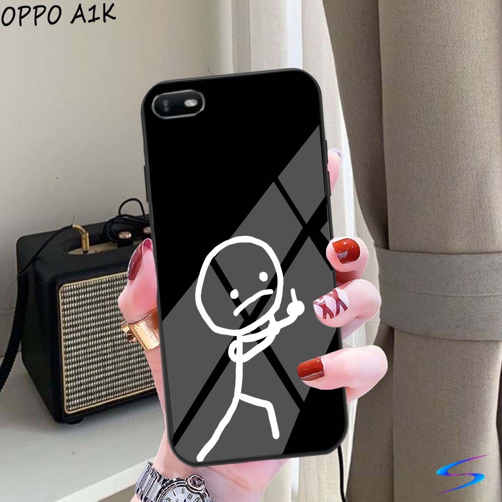 HP Oppo A1k/Realme C2 ล่าสุด (stickmen) - เคสโทรศัพท์ - Sheishore - Phone Phone Softcase - Phone Sof