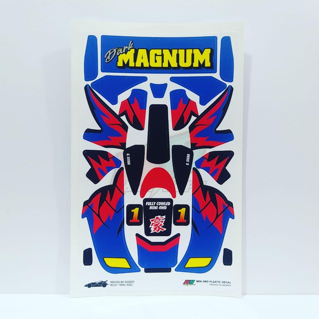 Magnum Saber Sticker - Dark - Black Body - ไวนิล