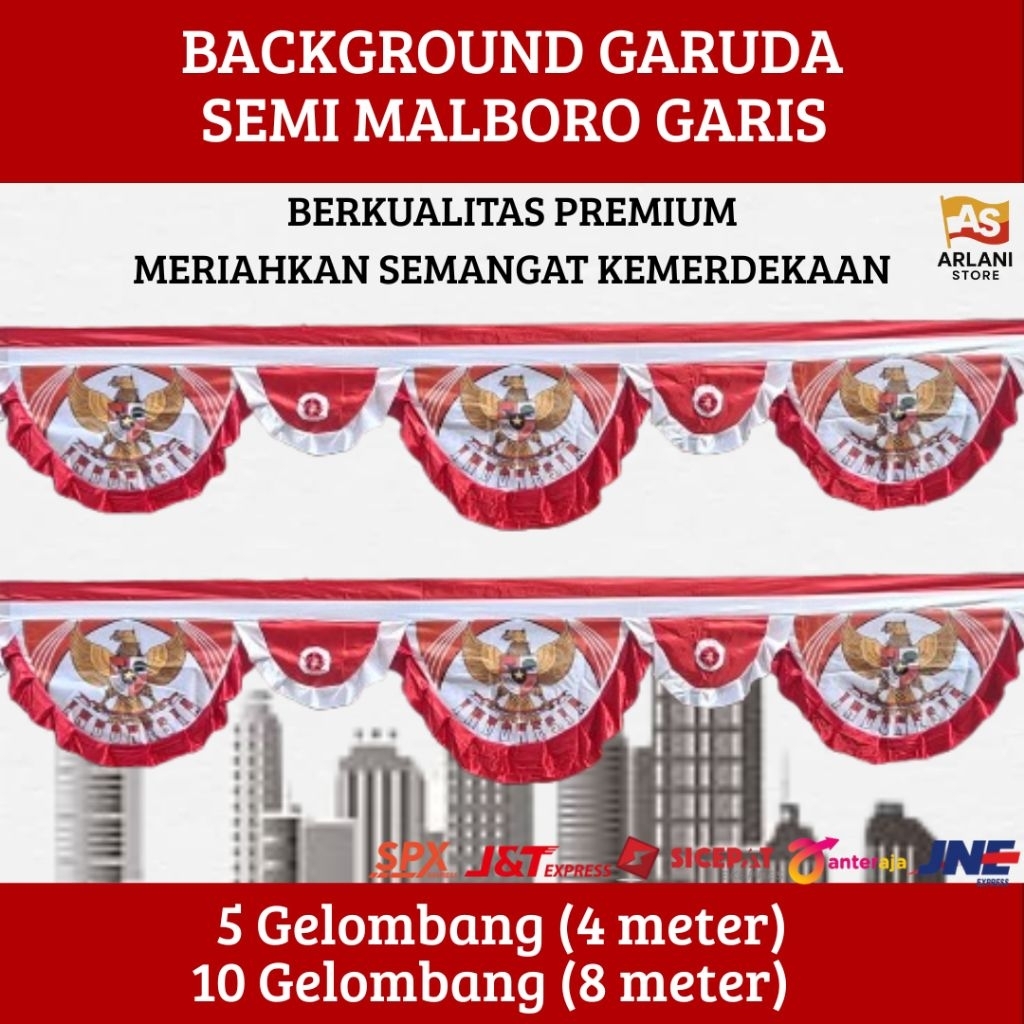 GARUDA SEMI MALBORO PREMIUM LINE BACKGROUND FLAG