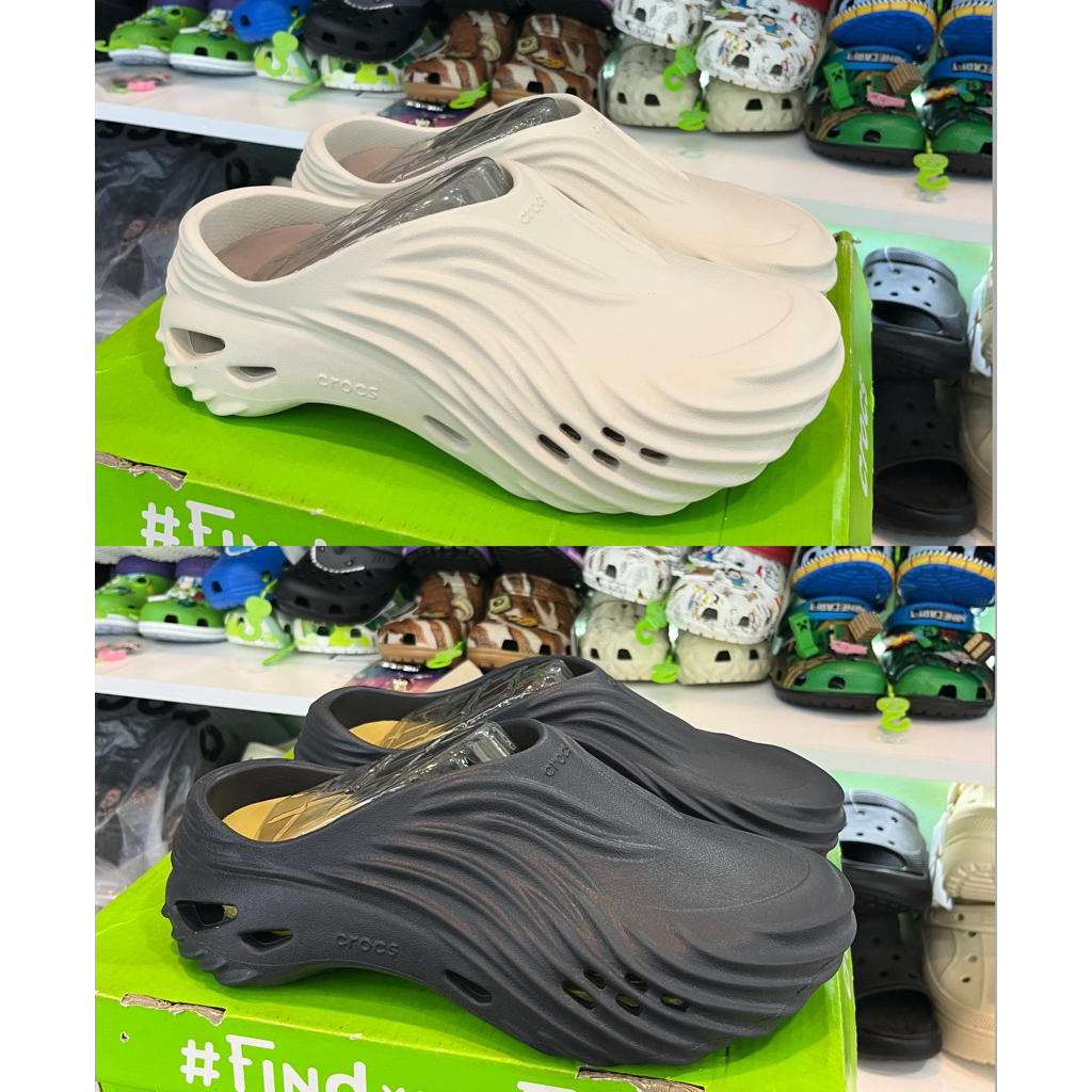 Crocs Echo Wave Clog / รองเท้าแตะ Crocs Echo Wave สําหรับผู้ชายและผู้หญิง