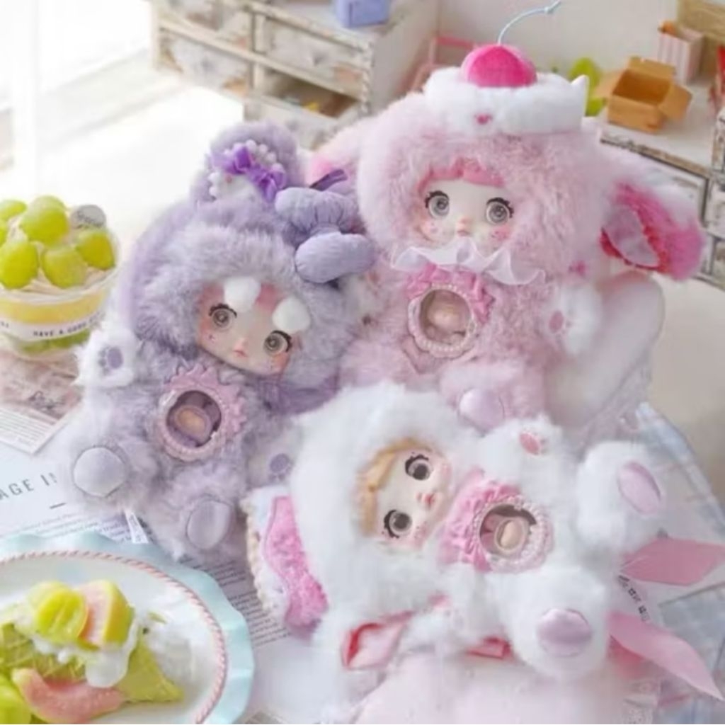 GANTUNGAN Ready Blind Box Plush Nommi V7 Original Beauty Hanger Make Up Mirror