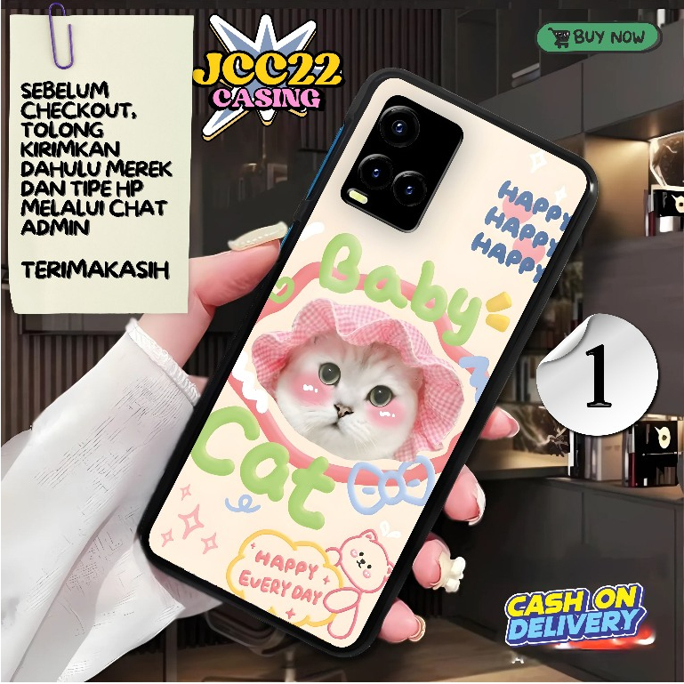 289. GLOSSY PREMIUM HARDCASE CASE สําหรับ VIVO Y33S Y01 Y12S Y03 Y18 Y100 Y17S Y27S Y17 Y16 Y15 Y11 