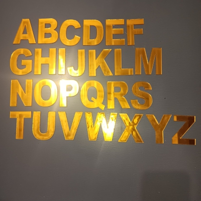 GOLD ACRYLIC LETTERS GOLD ACRYLIC NUMBERS ACRYLIC ALPHABET LETTERS