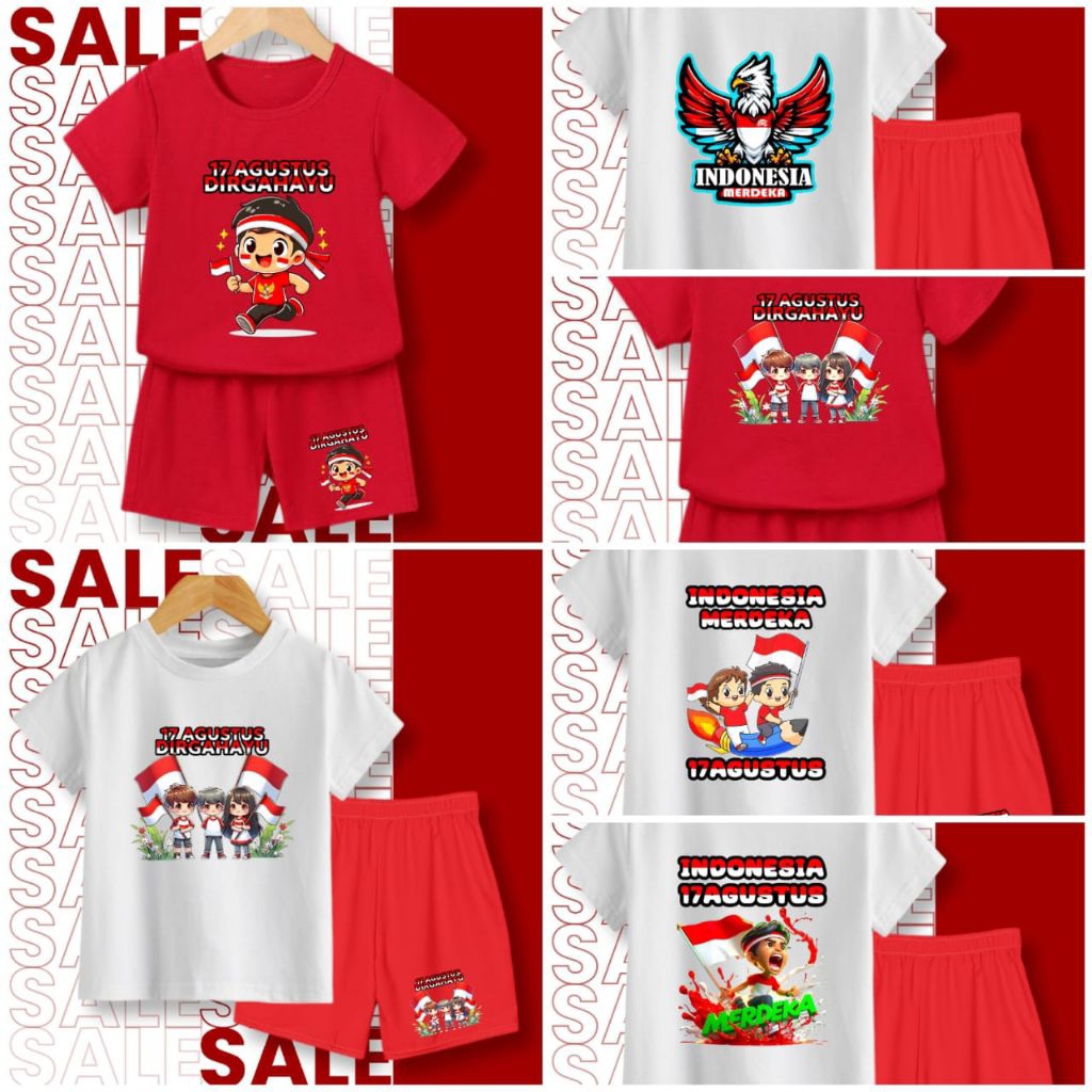 การตั้งค่าของเด็กผู้หญิง BOYS 17 AUGUST DIRGAHAYU 2-9 ปี