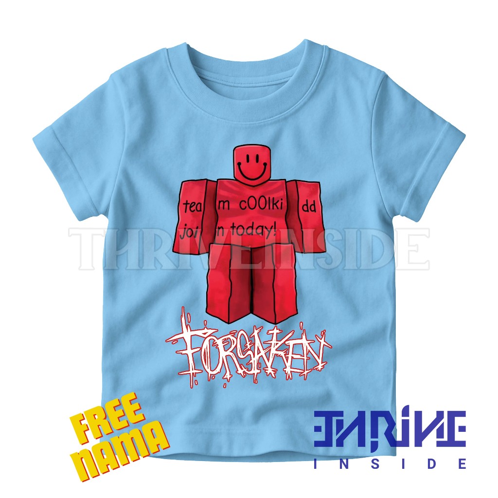 ฟรี NAME COOLKID ROBLOX FORSAKEN เสื้อยืดเด็ก / Roblox Forsaken เสื้อผ้าเด็ก