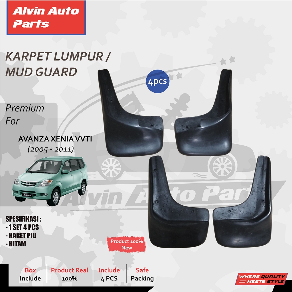 AVANZA VVTI MUD CARPET / MUD GUARD AVANZA VVTI 2005 - 2010 PIU RUBBER