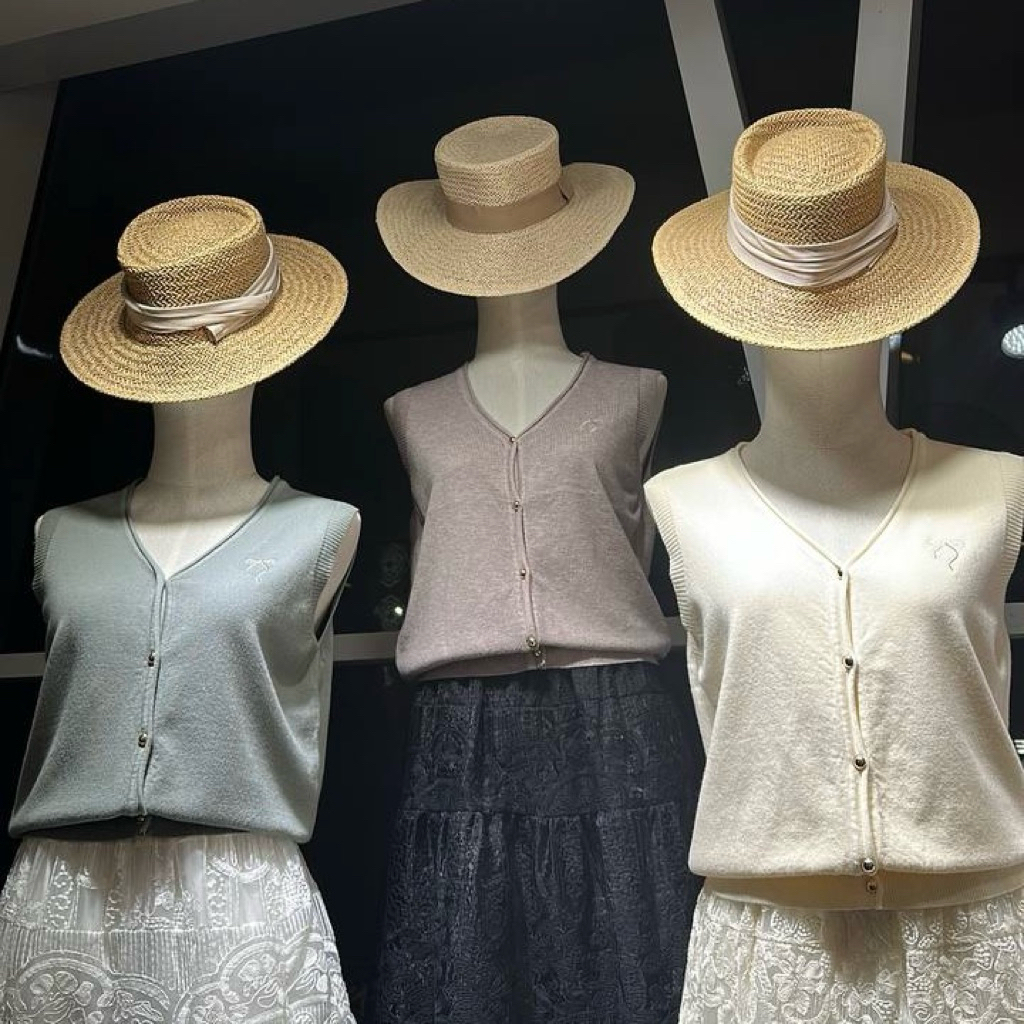 [ READY ] PIMM Ribbon Vest เสื้อถัก 359 | เสื้อกั๊กถักนิตติ้งผู้หญิงด้านบนธรรมดาเรียบง่ายหรูหรา