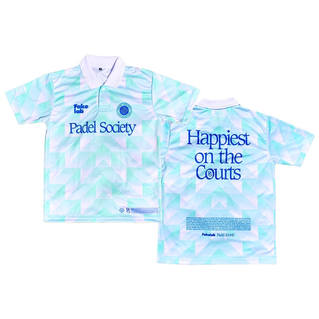 Fakelab Vintage Jersey Padel Society / เสื้อโปโล / เสื้อคอปกเทนนิสกอล์ฟ / เสื้อ