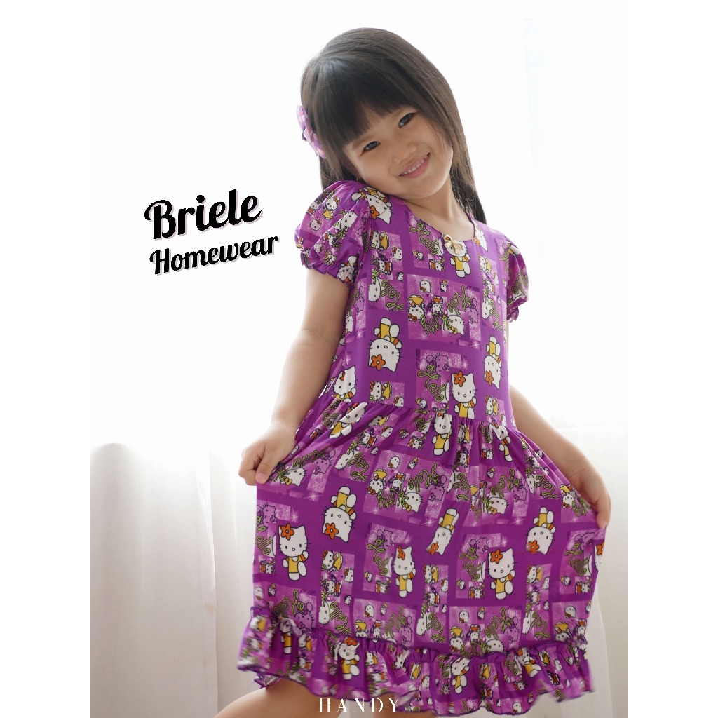 BRIELE Homewear Dress - Hello Kitty Homewear Dress HANDYKIDSWEAR HD-03